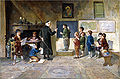 "The Schoolroom" by Francesco Bergamini (1815-1883).