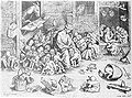 Satirical representation of a school scene by Pieter Bruegel the elder, c. 1570