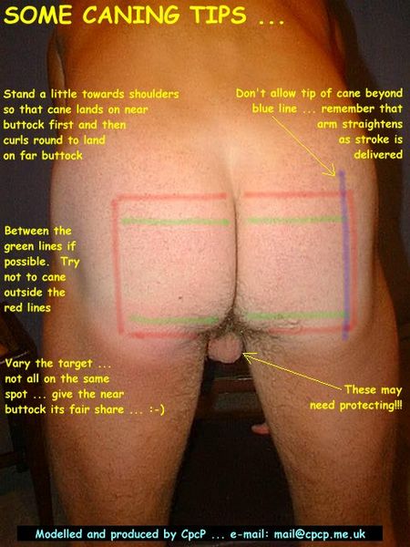 Tips on caning the buttocks