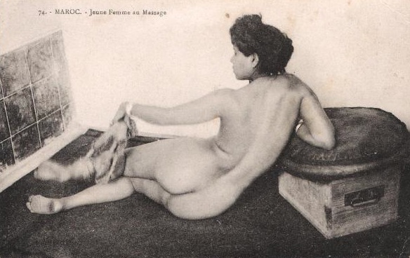 F. Viala "Young woman at Moroccan massage"