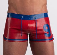 Sportshorts in rubber made by Butcherei Lindinger