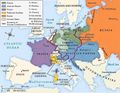 The boundaries set by the Congress of Vienna, 1815.