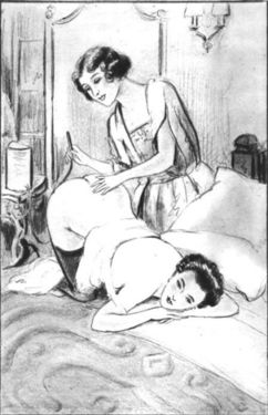 Illustration by J. X. Dumoulin from Humiliations Chéries by Jean Claqueret (1936)