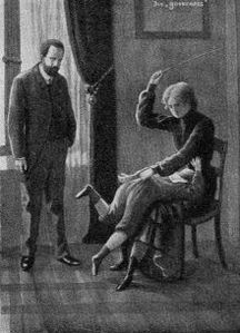 The governess, illustration of an F/B caning.