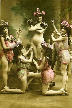 E. Le Delay "Five nude women in dance"