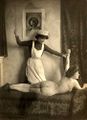Maid caning mistress, c. 1890