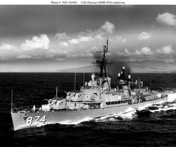USS Duncan DD 874