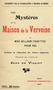 Les Mysteres de la Maison de la Verveine.jpg (1901), title page.]]