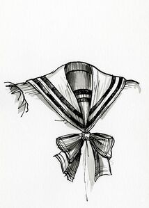 A Sailor collar with a bow.