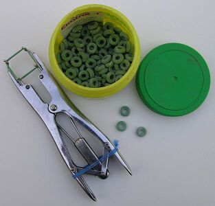 Elastrator and castration bands