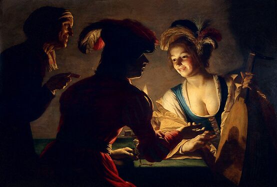 Gerrit van Honthorst, The Matchmaker (1625).