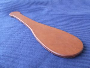 The finished paddle.